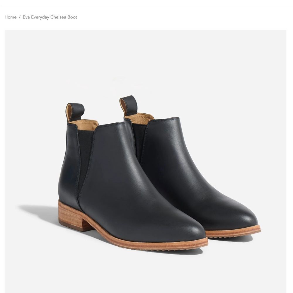 Nisolo Eva Everyday Chelsea Boots Black Size 7